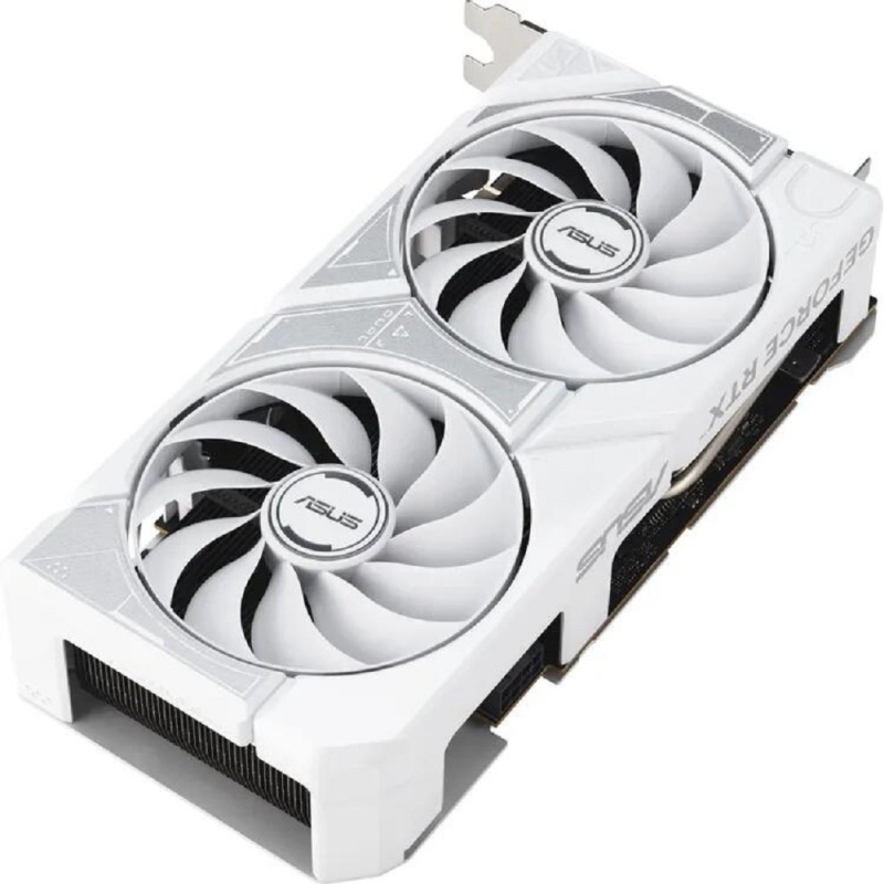 Фото  Видеокарта ASUS GeForce RTX5060 8Gb DDR7 128 bit 3*DP/HDMI 2FAN (DUAL-RTX5060-O8G-WHITE) RTL   