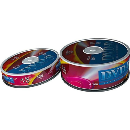 Диски VS DVD-R 4 7 GB 16x Shrink 25