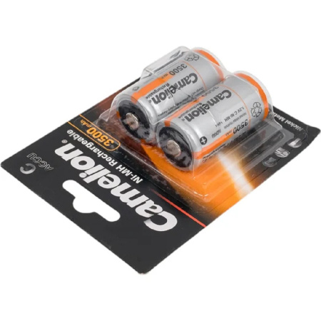 Фото  Camelion  C- 3500mAh Ni-Mh BL-2 (NH-C3500BP2, аккумулятор,1.2В)  (2 шт. в уп-ке) 