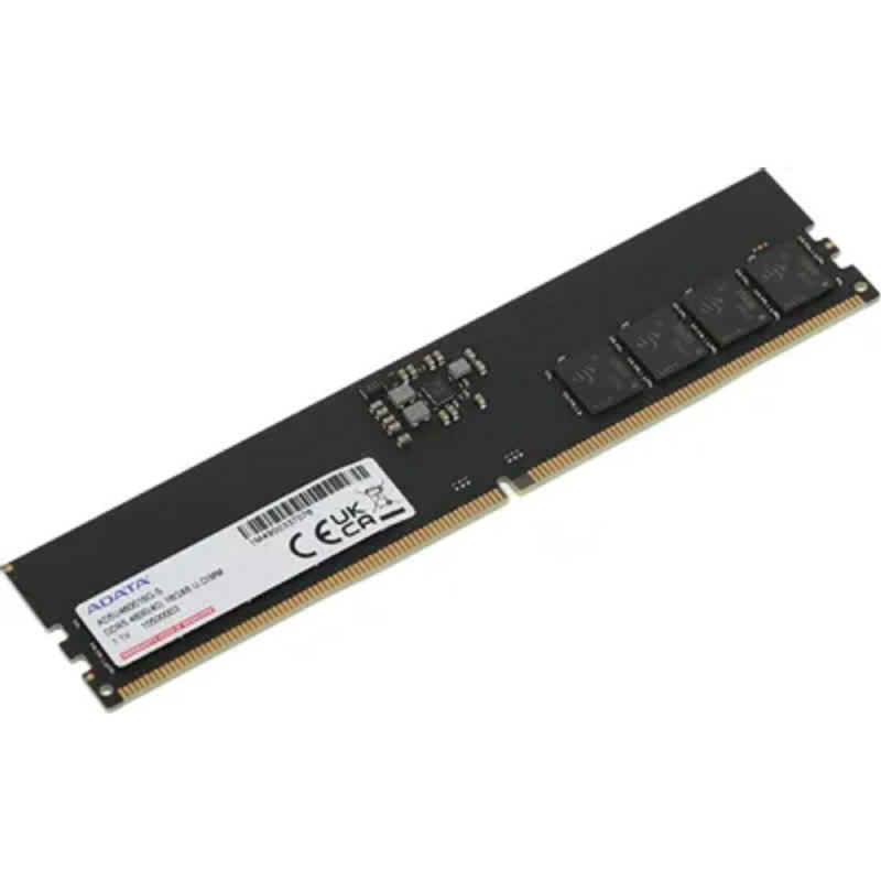 Фото  A-data DDR5 DIMM 16Gb 4800MHz AD5U480016G-S RTL PC4-25600 CL40 288-pin 1.1В single rank