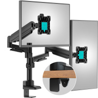 Фото  ONKRON G140 чёрный {Для двух экранов диагональю 13"-32" Допустимая нагрузка: 2х (1-8 кг (2.2 - 17.6 lbs)) VESA: 100x100, 75x75}