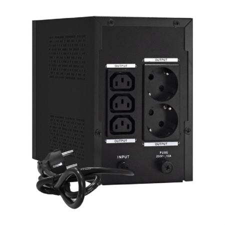 Фото  Exegate EX292803RUS ИБП ExeGate SpecialPro Smart LLB-1600.LCD.AVR.2SH.3C13 <1600VA/950W, LCD, AVR, 2*Schuko+3*C13, съемн.кабель, металлический корпус,