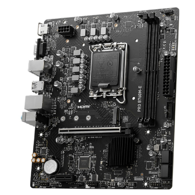 Фото  MSI PRO B760M-E {LGA 1700,2xDDR5  Intel B760, mATX} RTL