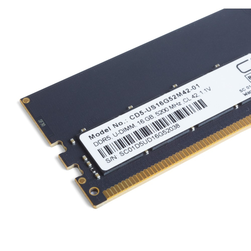 Фото  CBR DDR5 DIMM (UDIMM) 16GB CD5-US16G52M42-01 PC5-41600, 5200MHz, CL42, 1.1V