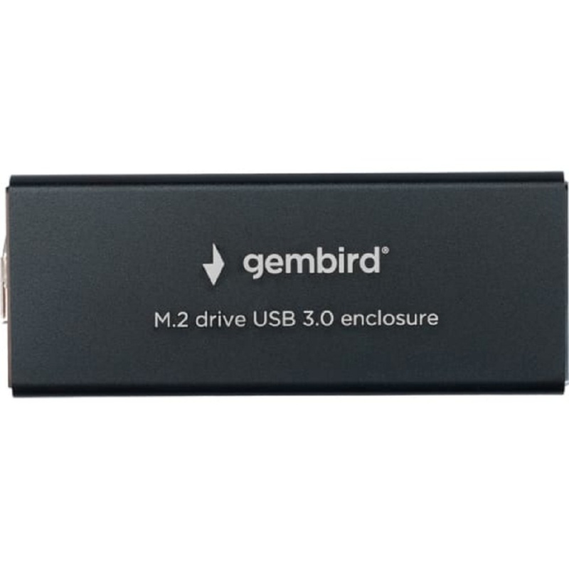 Фото  Gembird EEM2-SATA-1 Внешний корпус USB 3.0 для M2 SATA порт MicroB, металл, черный
