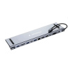 Gembird Док-станция Type-C 12в1: 2xUSB3.1 USB2.0  RJ45 PD87W  Jack3.5  SD TF  2xHDMI  VGA Type-C (UH