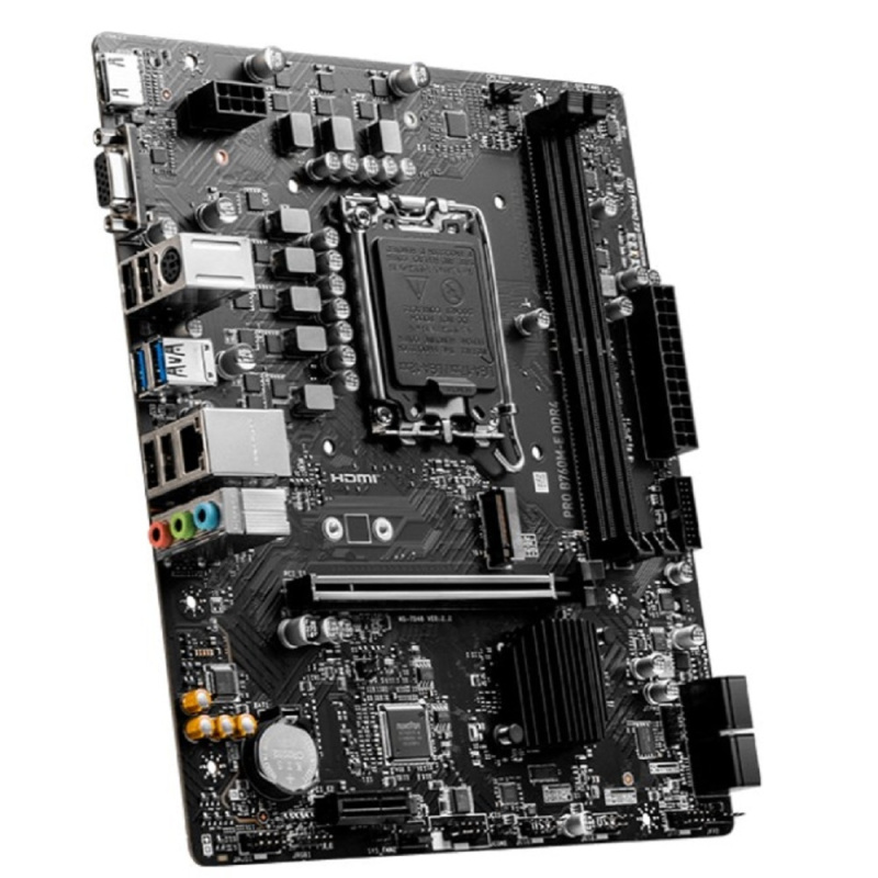Фото  MSI PRO B760M-E {LGA 1700,2xDDR5  Intel B760, mATX} RTL