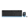Комплект (клавиатура+мышь) A4TECH Fstyler FG1035, USB, беспроводной, черный [fg1035 navy blue]