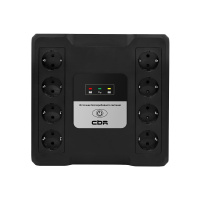 Фото  ИБП CBR CRYSTAL CTL-1000 [Line Interactive, 1000 VA / 600 W  8 x EURO, 8 с резервированием и фильтрацией, Breaker] (CTL-1000B-8F-LDK)