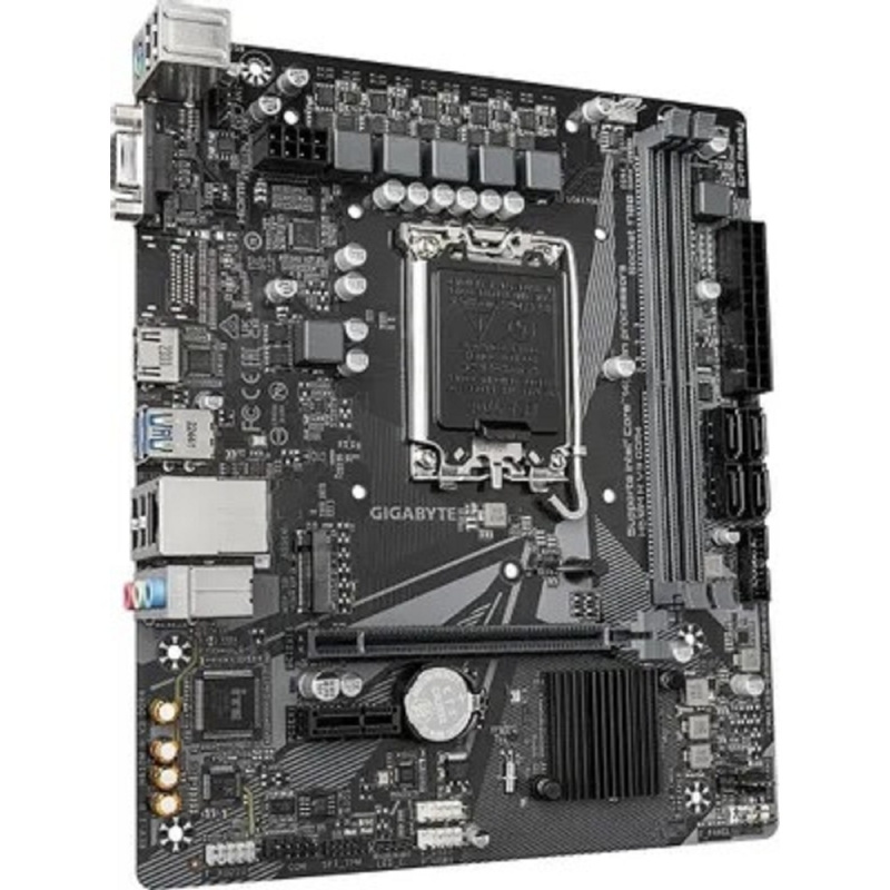 Фото  Gigabyte H610M H V3 DDR4 {1700 Intel H610 2xDDR4 mATX AC`97 8ch(7.1) GbLAN+VGA+HDMI}