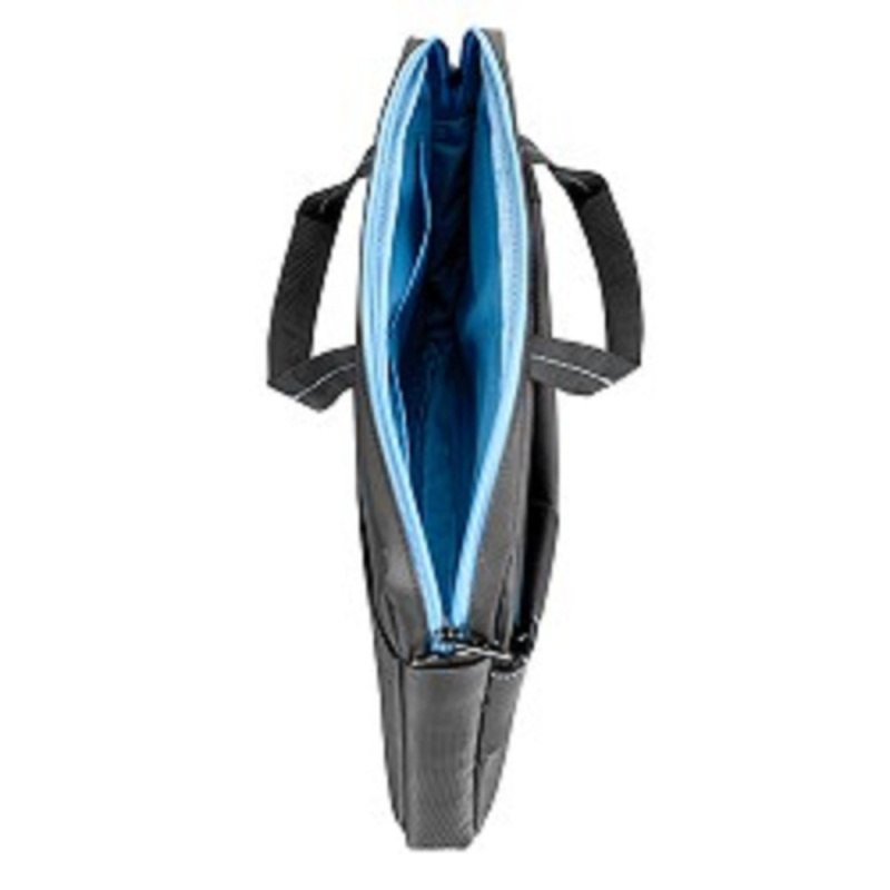 Фото  Сумка Continent  CC-205 GB(нейлон, серый, с голубой отстрочкой, 15,6'')