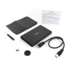 Фото  Gembird EE2-U3S-55 Внешний корпус 2.5" чёрный, USB 3.0, SATA, до 2 Тб, алюминий