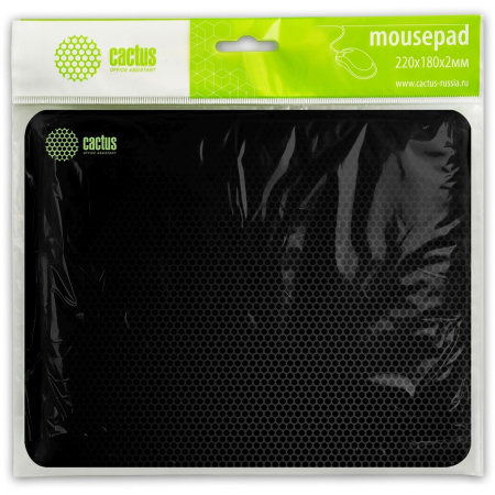 Фото  Коврик для мыши Cactus Black Mesh 250x200x3мм (CS-MPC-D02S)