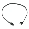 Cablexpert Кабель интерфейсный SATA Sata3 7pin / 7pin, угловой, защелка, 50см, черный, пакет (CC-SATAM-DATA90-BL-50CM)