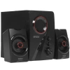 Ginzzu GM-406 2.1 с Bluetooth, выходная мощность 20Вт + 2х10Вт, аудиоплеер USB-flash, SD-card, FM-радио, пульт ДУ - 21 кнопка, стерео вход (2RCA), экв