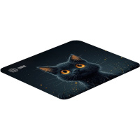 Фото  Коврик для мыши Cactus Black Cat 250x200x3мм (CS-MPC-D09S)