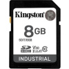 Фото  Промышленная карта памяти SecureDigital 8GB Kingston, Class 10 U1 UHS-I MLC, темп. режим от -40? до +85? (SDIT/8GB)