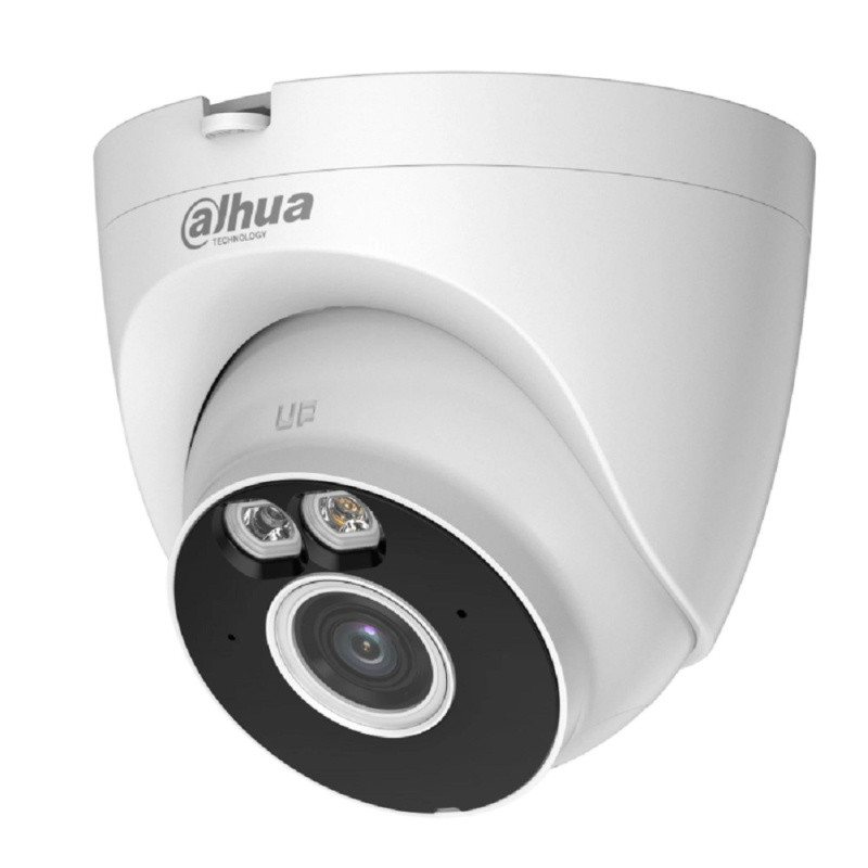 Фото  DAHUA DH-IPC-T3AP-PV-0280B Уличная турельная IP-видеокамера Smart Dual Light 3Мп, 1/2.8” CMOS, объектив 2.8мм, видеоаналитика, ИК 30м, LED 30м, микроф