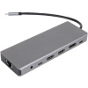 Фото  VCOM CU4706 Концентратор TypeC/(2*HDMI+DP)4K*60Hz 3*USB3.0 TC USB2.0 RJ45 SD TF PD audio TC адаптер