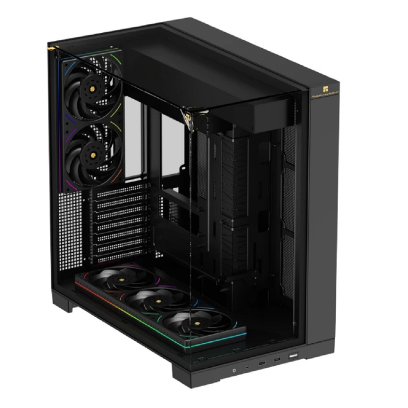 Фото  Thermalright Корпус TR-A70 FanUB / Black / TG / TL-UB36R+TL-UB24 PWM Fans / USB TYPE-C / ATX  / TRA70FUBB