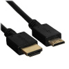 Фото  Кабель HDMI-miniHDMI Cablexpert CC-HDMI4C-6, 19M/19M, v2.0, медь, позол.разъемы, экран, 1.8м, черный, пакет