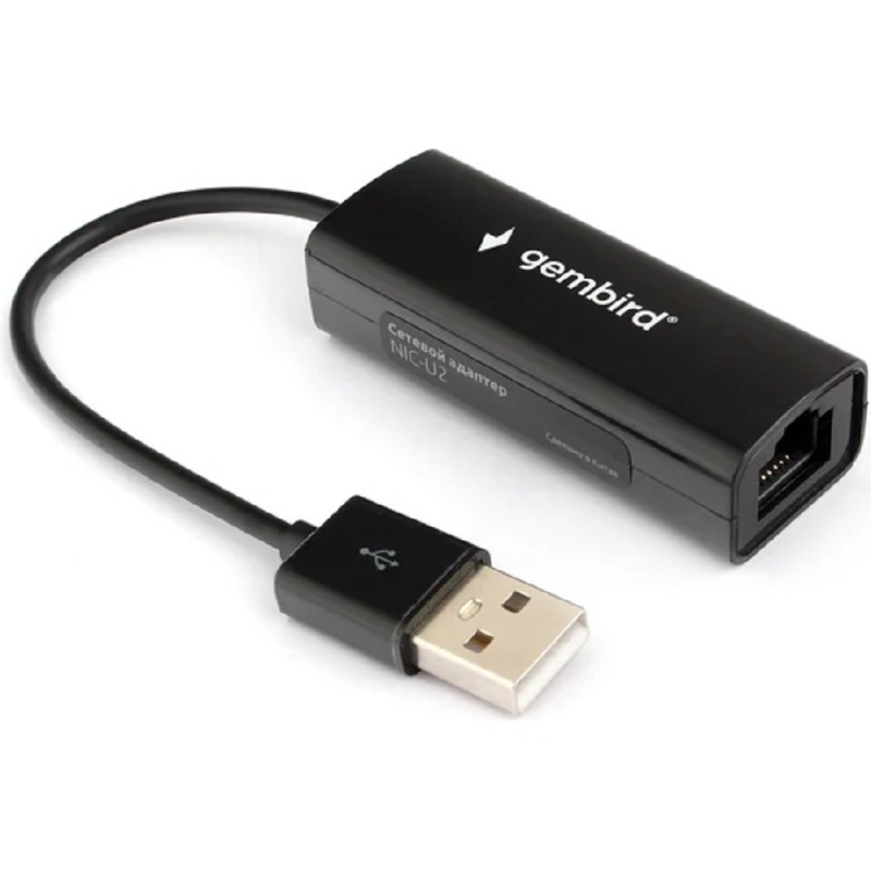 Фото  Gembird Сетевой адаптер Ethernet USB 2.0 - Fast Ethernet adapter (NIC-U2)