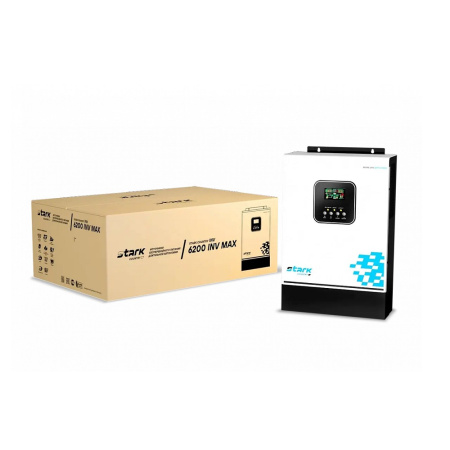 Фото  ИБП STARK SC 6200 INV MAX 6200ВА/6200Вт БЕЗ АКБ {на стену, 90-280В, клеммный блок/Smart-slot/WI-FI, БЕЗ АКБ - внеш 4x 9-2000 Ач}{00-00017182}
