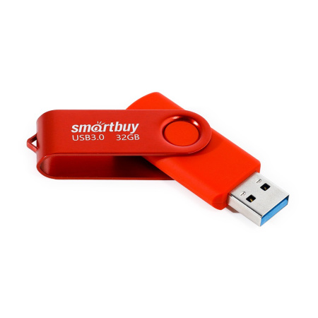 Фото  Smartbuy 032GB Twist Red  UFD 3.0/3.1 (SB032GB3TWR)
