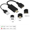 Фото  KS-is KS-501 Адаптер HDMI M + USB Type A M на DisplayPort F