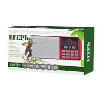 Фото  Perfeo радиоприемник цифровой ЕГЕРЬ FM+ 70-108МГц/ MP3/ питание USB или BL5C/ красный (i120-RED) [PF_5026]