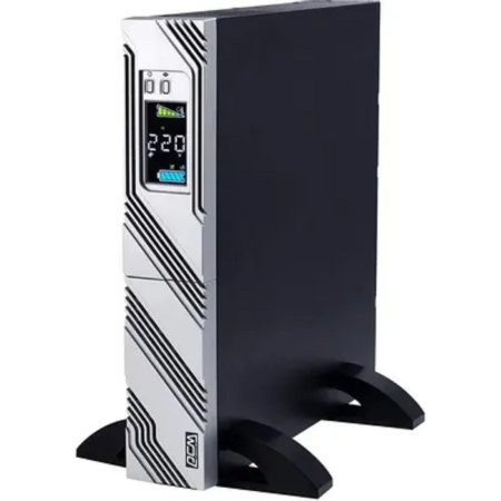 Фото  PowerCom Smart King RT SRT-1000A LCD ИБП {Line-Interactive, 1000VA / 900W, Rack/Tower, IEC, Serial+USB, SmartSlot, подкл. доп. батарей} (1157673)