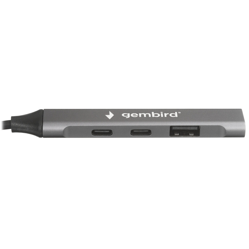 Фото  Gembird Разветвитель USB 3.0/2.0 , 4 порта: 2xType-C, 1xUSB 3.0, 1xUSB 2.0, кабель Type-C+USB (UHB-C444)