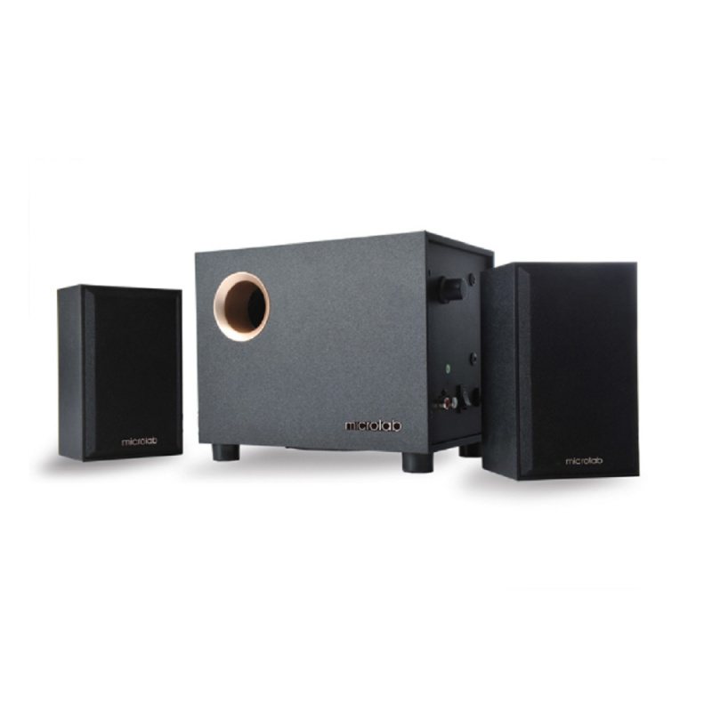 Фото  Microlab M-105BT {10 Вт RMS, Распределение мощности 2,5 Вт х 2 +5 W, Частотная характеристика 40-20 кГц, Соотношение сигнал/шум 70 дБ}
