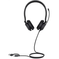 Фото  Проводная гарнитура Yealink UH35 Dual UC USB-C/A Дуо, HD звук, шумоподавление, LED-индикатор, USB-C/A (UH35 Dual UC USB-C/A)