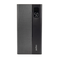 Фото  Perfeo Powerbank MOUNTAINS 50000 mAh/LED дисплей/PD + QC 3.0/Type-C/4 USB/Выход: 3A, max 22.5W/Black (PF_B4887)