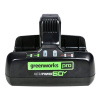 Фото  Greenworks Быстрое зарядное устройство для двух аккумуляторов G60DC10, 60V, 10А [2954407]