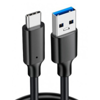 Фото  KS-is KS-845B-0.3 Кабель SuperSpeed+ 10Gbps USB-C m - USB-A m,черный, 30см