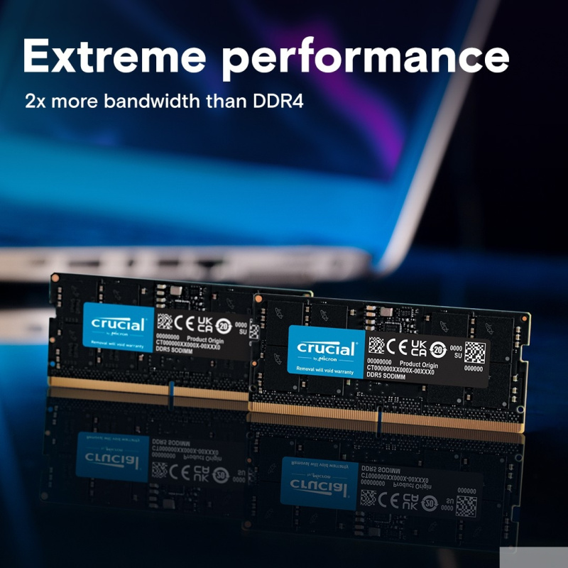 Фото  DDR5 Crucial 8Gb 5600MHz CT8G56C46S5 CL46 SO-DIMM