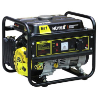 Фото  Huter HT1000L 64/1/2 Электрогенератор {четырехтактный, 1000Вт, 220В/50Гц, 75Дб, принудительное охлаждение, бак 4,8л, расход бензина 450 г/кВтч,460х365
