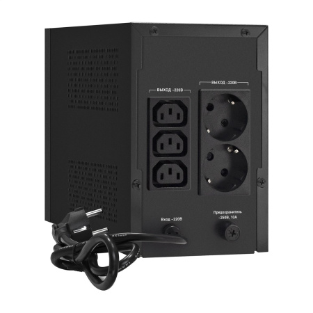 Фото  Exegate EX292801RUS ИБП ExeGate SpecialPro UNB-1600.LED.AVR.2SH.3C13 <1600VA/950W, LED, AVR, 2*Schuko+3*C13, съемн.кабель, металлический корпус, Black