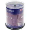 Verbatim  Диски DVD+R  4.7Gb 16-х, 100шт, Cake Box (43551)