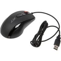 Фото  Мышь игровая A4Tech X-718BK , черный , оптическая, 3000dpi , USB, 6 кнопок, RTL {20} (758994/94398)