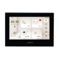Фото  DAHUA DHI-VTH2621G-WP Видеодомофон IP 7 дюймовый с WiFi 2.4ГГц, черный, ёмкостной сенсорный экран, питание DC 12В/PoE
