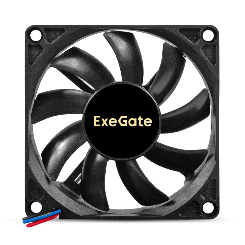 Фото  Exegate EX295233RUS Вентилятор 12В DC ExeGate ExtraSilent ES08015S2P (80x80x15 мм, Sleeve bearing (подшипник скольжения), 2pin, 1600RPM, 16,5dBA)