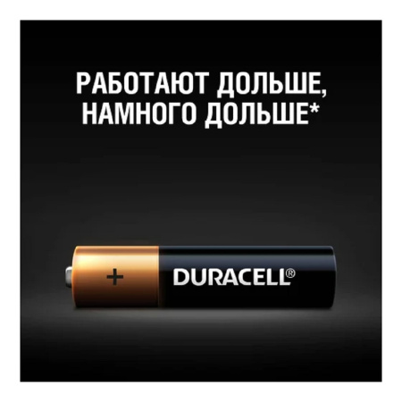 Фото  DURACELL LR03-4BL BASIC (48/192/29184) (AAA MN2400)(B0014046) (4 шт в уп-ке)
