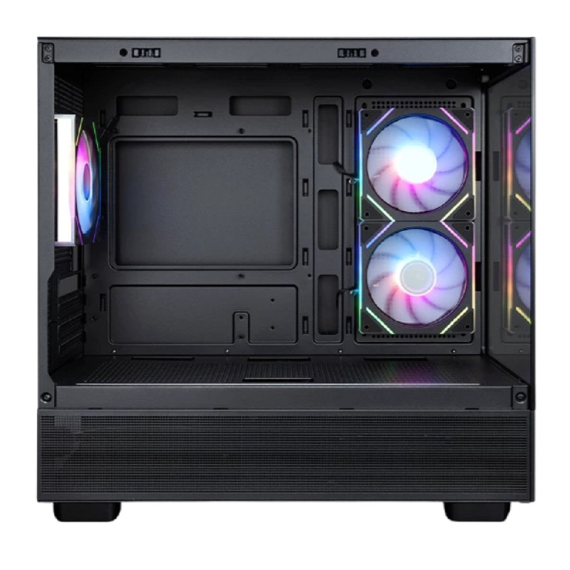 Фото  1STPLAYER MIKU Mi5 ARGB Black / mATX / 3x120mm ARGB fans / Mi5-BK-2FC7R-1FC7