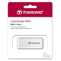 Фото  Внешний картридер USB 3.0 Multi-Card Reader F5 All in 1 Transcend [TS-RDF5W] White