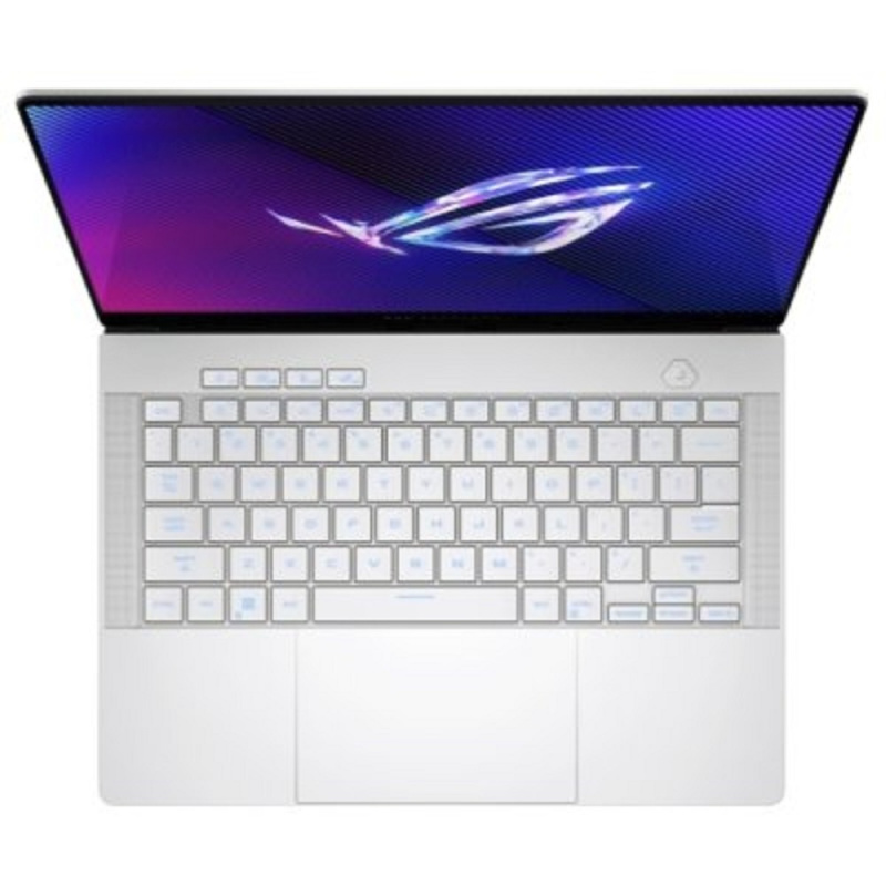 Фото  ASUS ROG Zephyrus G14 GA403UU-QS080 [90NR0HZ2-M003V0] Platinum White 14" {2880x1800 OLED  Ryzen 7 8845HS(3.8Ghz)/16384Mb/1024PCISSDGb/RTX4050(6144Mb)/
