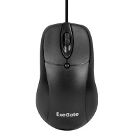 Фото  Exegate EX298195RUS Мышь ExeGate Professional Standard B100 (USB, оптическая, 1000dpi, 3D, 3 кнопки и колесо прокрутки, длина кабеля 1,5м, черная, Col