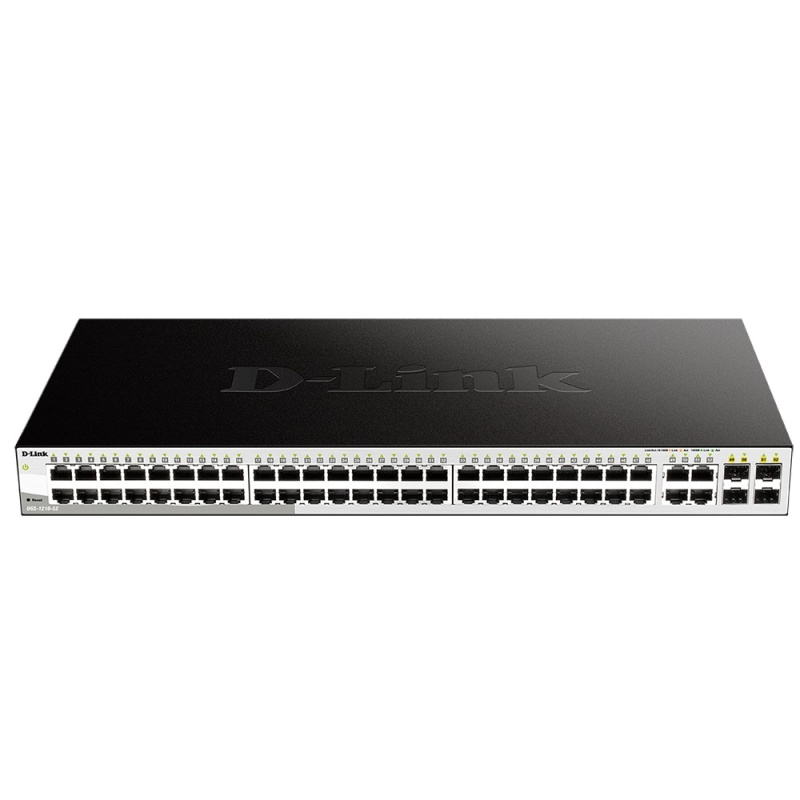 D-Link DGS-1210-52 FL2A Управляемый L2 коммутатор с 48 портами 10 100 1000Base-T и 4 комбо-портами 1
